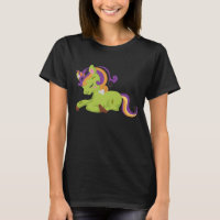 Cute Frankenstein Unicorn Halloween Drawing