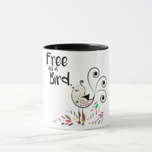 Cute Free as a Bird Coffee Mug