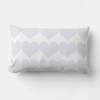 Cute French Blue Hearts Pattern