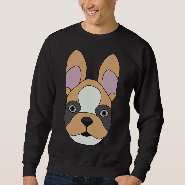 Cute French Bulldog 53 Sweatshirt (Front)