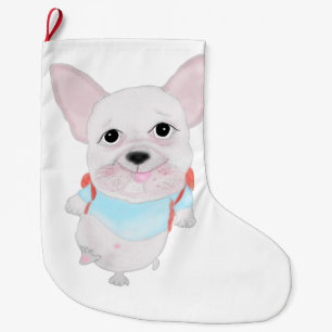 Cute french bulldog Christmas Stocking