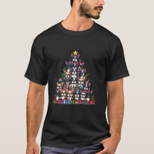 Cute French Bulldog Christmas Tree Dog Womens Mens T-Shirt