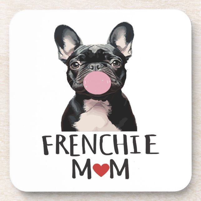 Cute French bulldog Coaster (Front)
