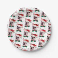 Cute French Bulldog Dog Christmas Pattern