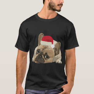 Cute French Bulldog Dog Christmas T-Shirt