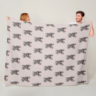 Cute French Bulldog Fleece Blanket