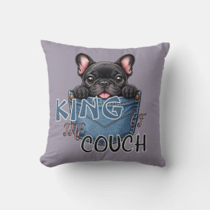 Cute French Bulldog Funny Dog Lover Cushion