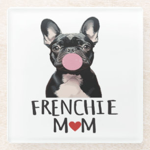 Cute French bulldog Glass Coaster