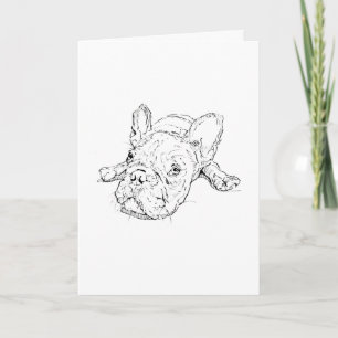 Cute French Bulldog Greeting Card