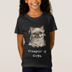 Cute French Bulldog Halloween Mummy Creepin T-Shirt
