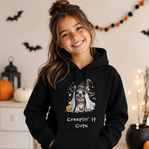 Cute French Bulldog Halloween Witch Creepin Hoodie