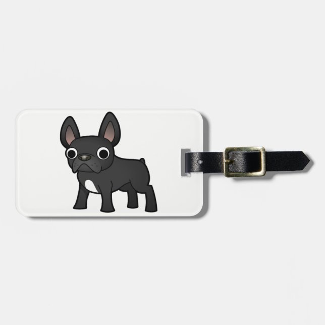 Cute French Bulldog Luggage Tag (Front Horizontal)