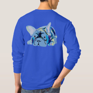 Cute French Bulldog Modern Abstract Illustration T-Shirt
