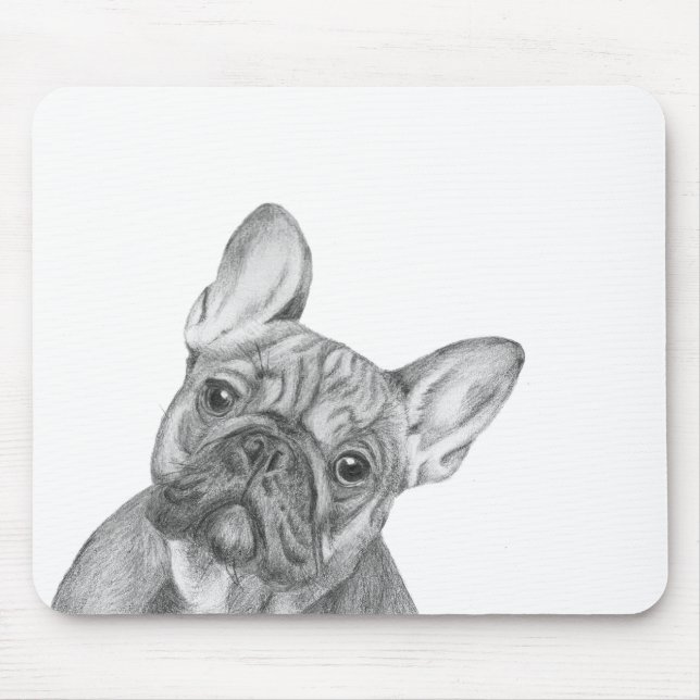 Cute French Bulldog mousemat (Front)