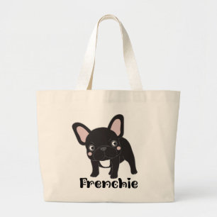 Cute French Bulldog Mum Gift Frenchie Lover Large Tote Bag