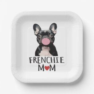 Cute French bulldog Paper Plate