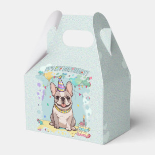 Cute French Bulldog Pastel It's my Birthday Favour Box