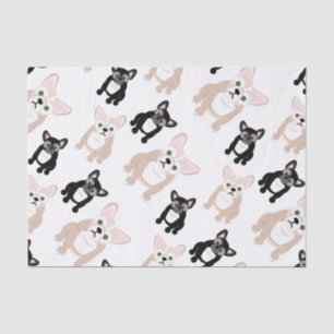 Cute French Bulldog Pattern Tissue Paper