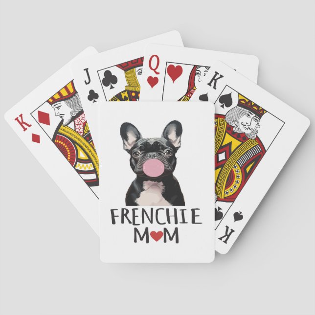 Cute French bulldog Playing Cards (Back)