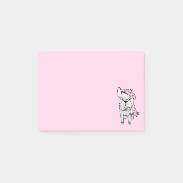 Cute French Bulldog Post-it Notes (Front)