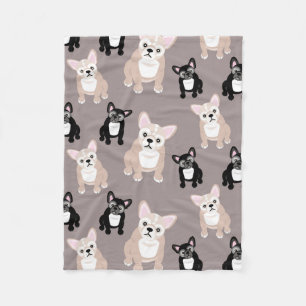 Cute French Bulldog Puppies Fleece Blanket