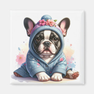 Cute French Bulldog Puppy Magnet
