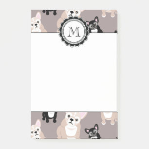 Cute French Bulldog Puppy Pattern Post-it Notes