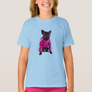 Cute French Bulldog Robot Kid's T-Shirt