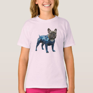 Cute French Bulldog Robot Kid's T-Shirt