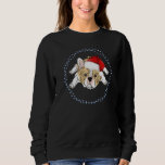 Cute French Bulldog Santa Christmas Kids Girls Boy Sweatshirt<br><div class="desc">Cute French Bulldog Santa Christmas Kids Girls Boys X Mas</div>