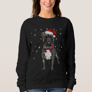 Cute French Bulldog Santa Christmas Sweatshirt