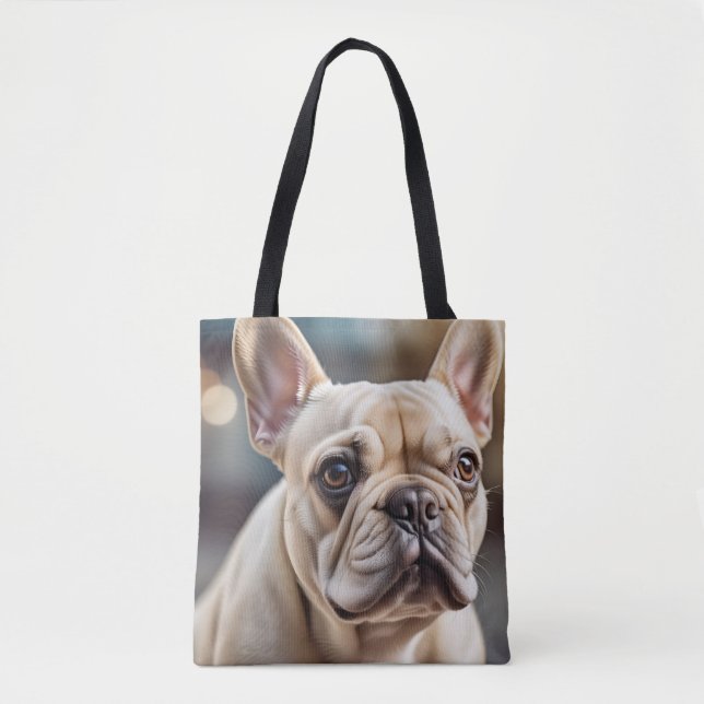 Cute French Bulldog Tote Bag (Front)