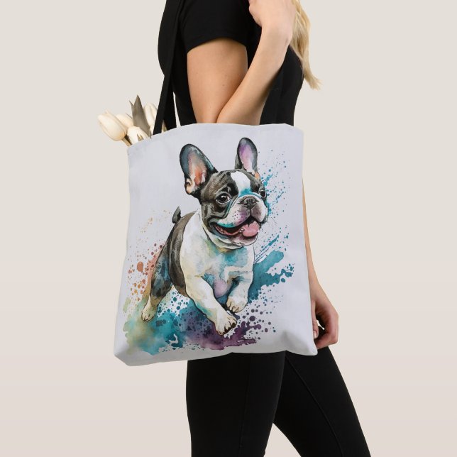 Cute French Bulldog  Tote Bag (Close Up)