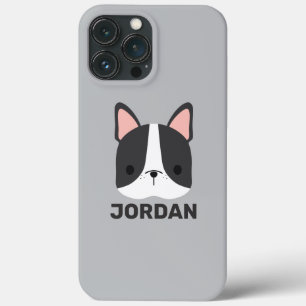 Cute French Bulldog with Personalised Name iPhone 13 Pro Max Case
