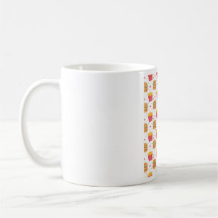 Cute French Fries And Burger Fast Food Pattern Coffee Mug