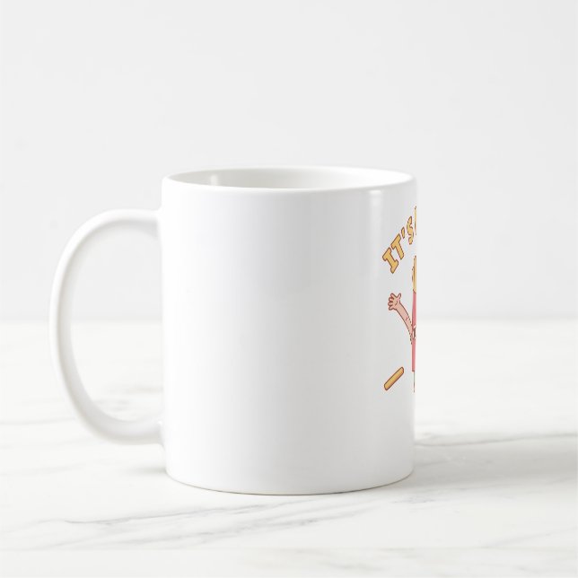 Cute French Fries Its Fry Day Pun Coffee Mug (Left)