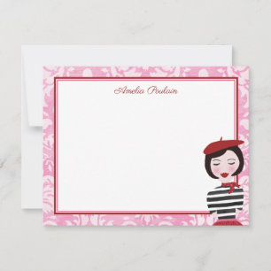 Cute French Lady Card