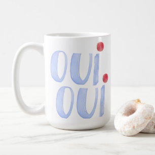 Cute French Oui Oui Coffee Mug