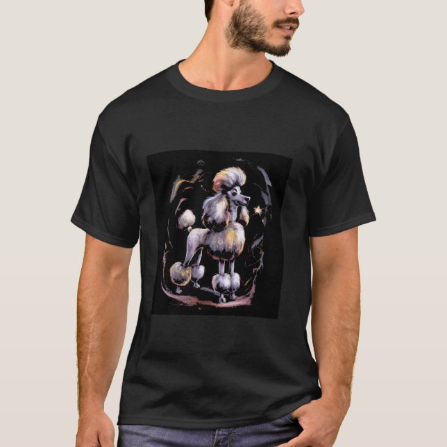 Cute French poodle dog T-Shirt (Front)