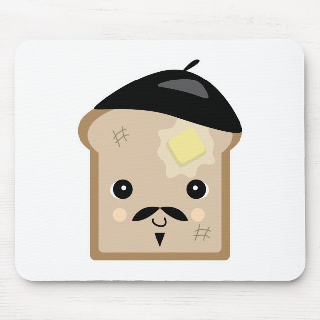 cute french toast mouse pad (Front)