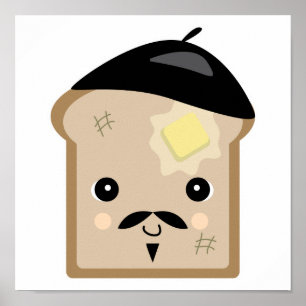 cute french toast poster