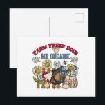 Cute fresh eggs vendors word art chicken postcard<br><div class="desc">Cute fresh eggs vendors word art chicken postcard</div>