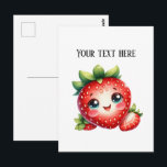 Cute fresh strawberry customizable vendors  postcard<br><div class="desc">Cute fresh strawberry customizable vendors postcard</div>