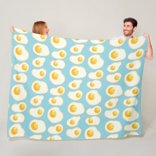 Cute Fried eggs Fleece Blanket