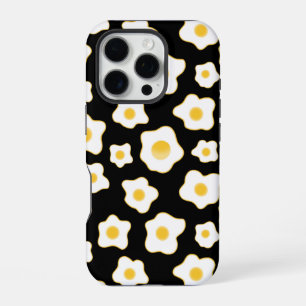 Cute Fried Eggs Flower Pattern iPhone 16 Pro Case