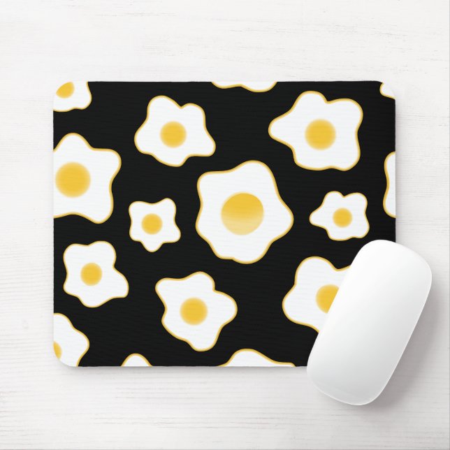 Cute Fried Eggs Flower Pattern Mouse Pad (With Mouse)