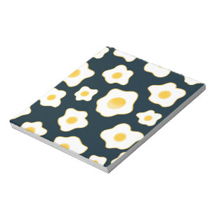 Cute Fried Eggs Flower Pattern Notepad