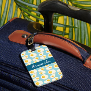Cute Fried eggs Luggage Tag