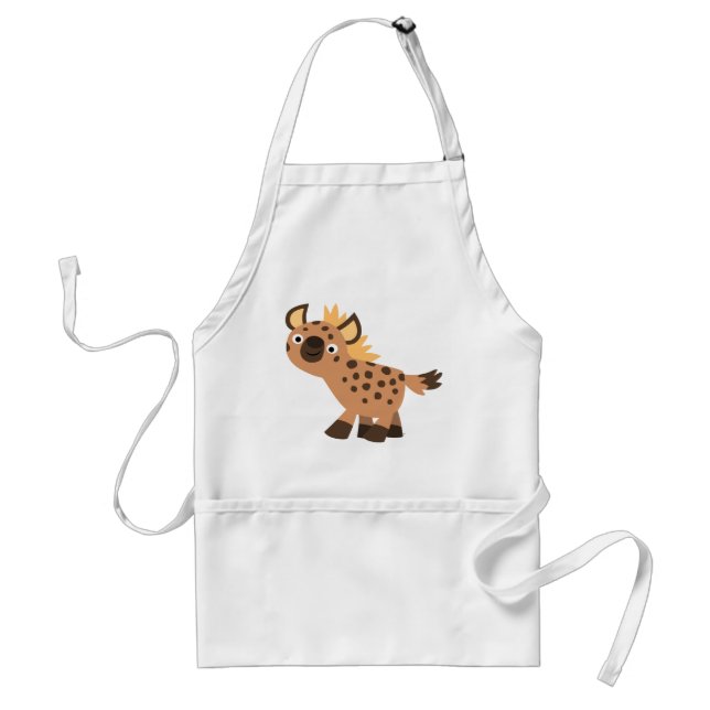 Cute Friendly Cartoon Hyena Standard Apron (Front)