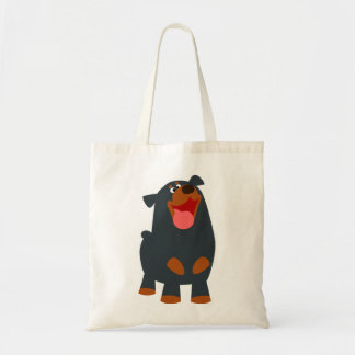 Cute Friendly Cartoon Rottweiler Bag